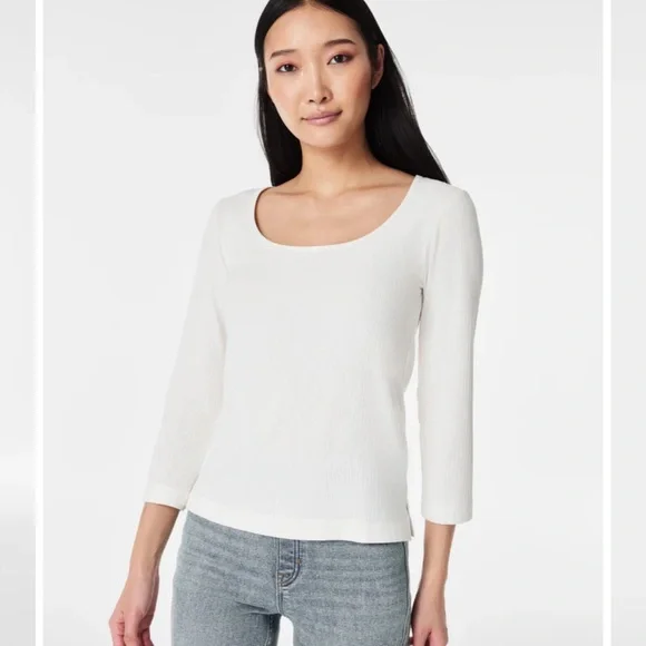 Stretch Rib Long-Sleeve Top Spanx - Picture 3 of 3